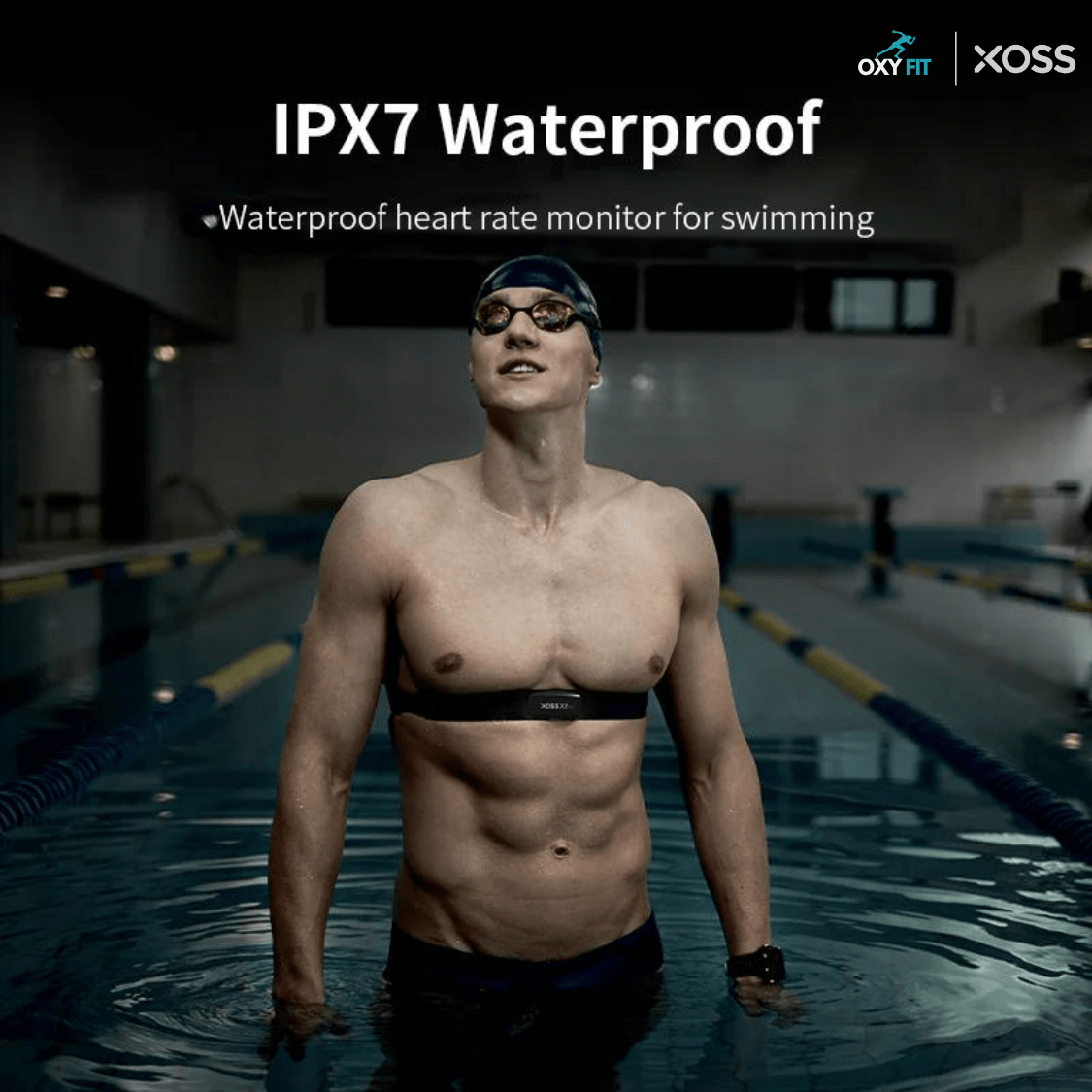 Hypersku X2 PRO Heart Rate Band XOSS Walker X2PRO Heart Rate Monitor with Outdoor Fitness Running Blue ANT+ Cycling equipment accessories