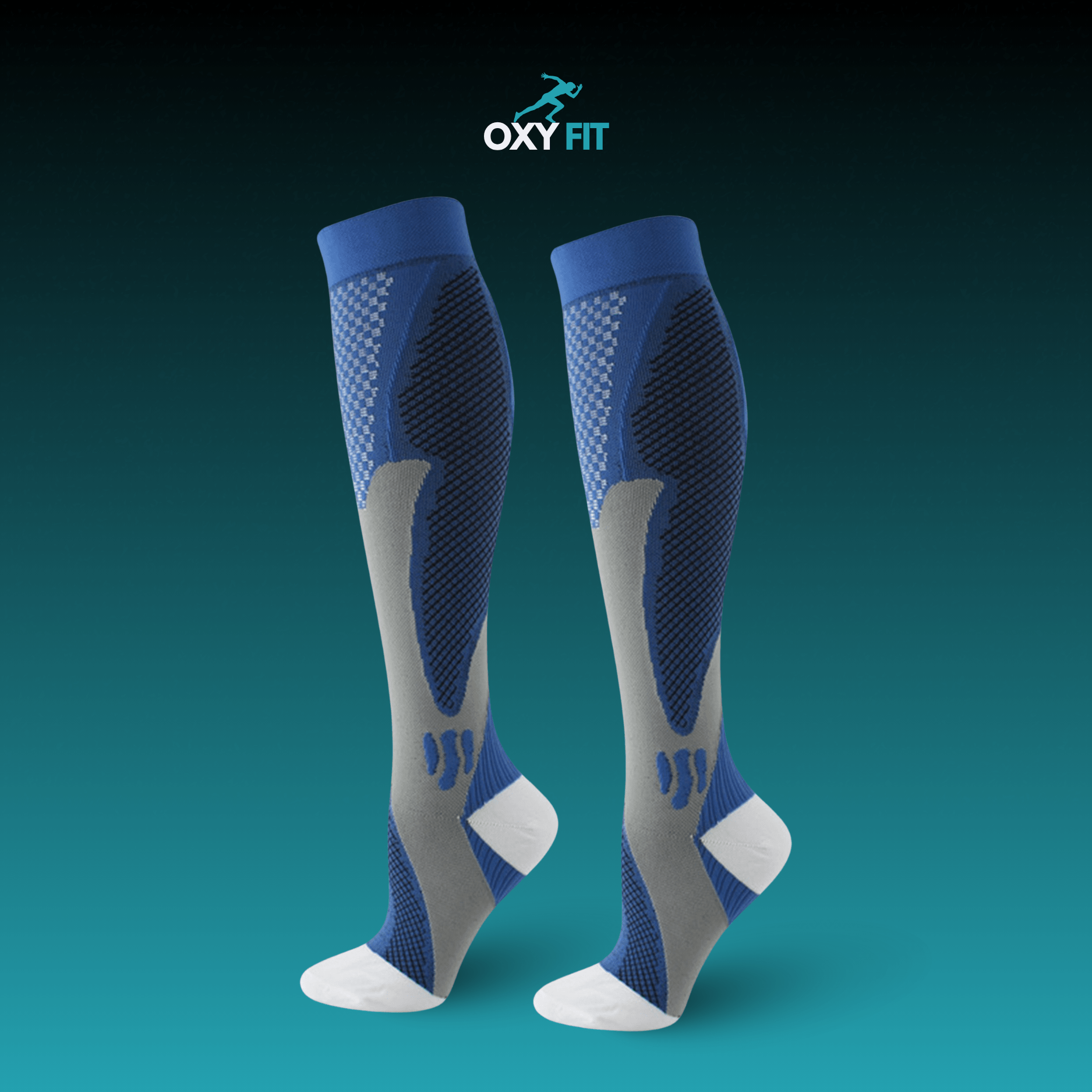 OXYFIT Blue OXYFIT™ Advanced Compression Socks