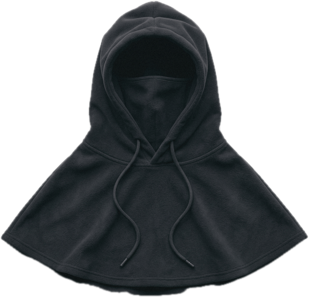 3-in-1 Fleece Hood laid flat