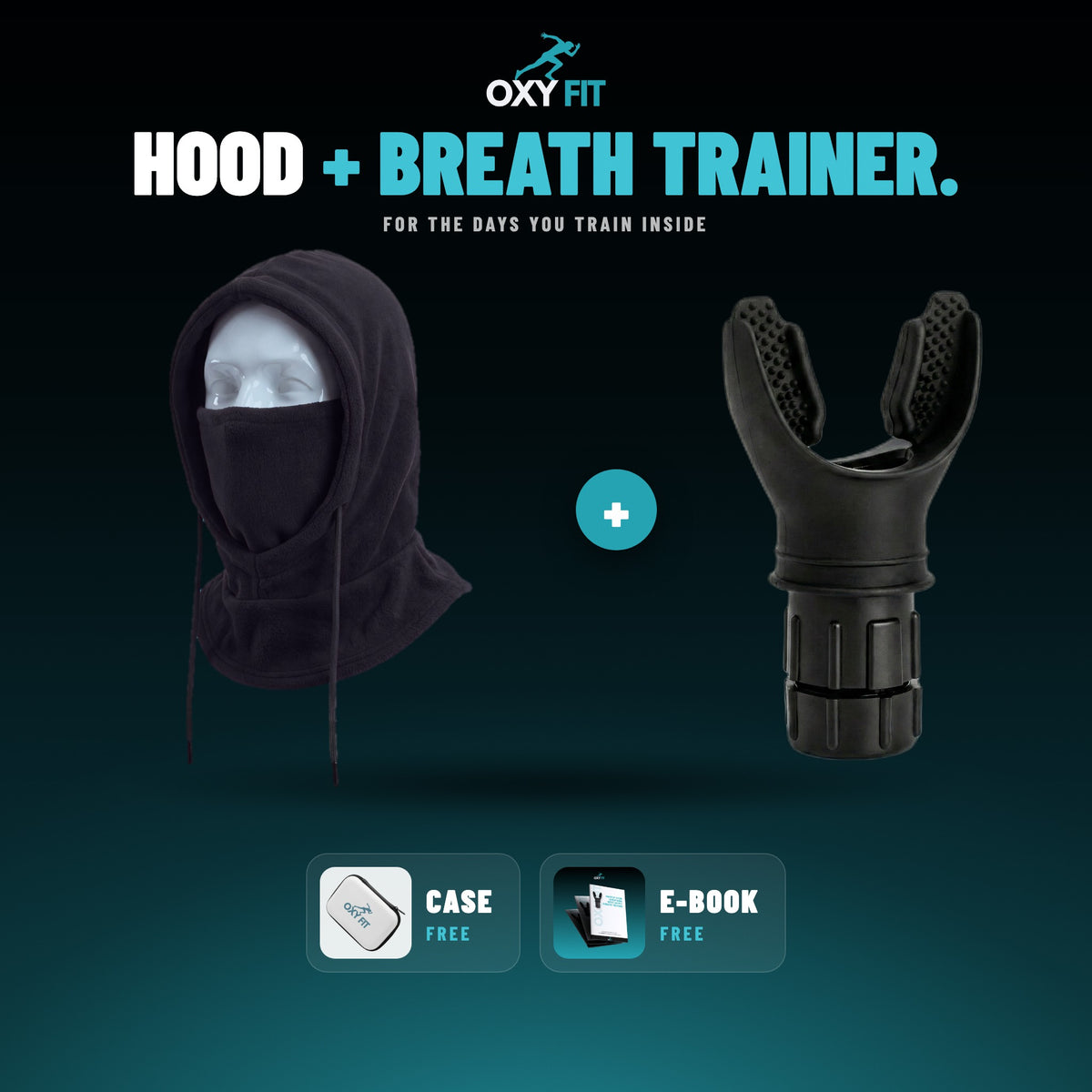 OXYFIT Hood OXYFIT™ 3-in-1 Fleece Hood 3-in-1 Fleece Hood: Hat, Scarf & Face Cover | OXYFIT™