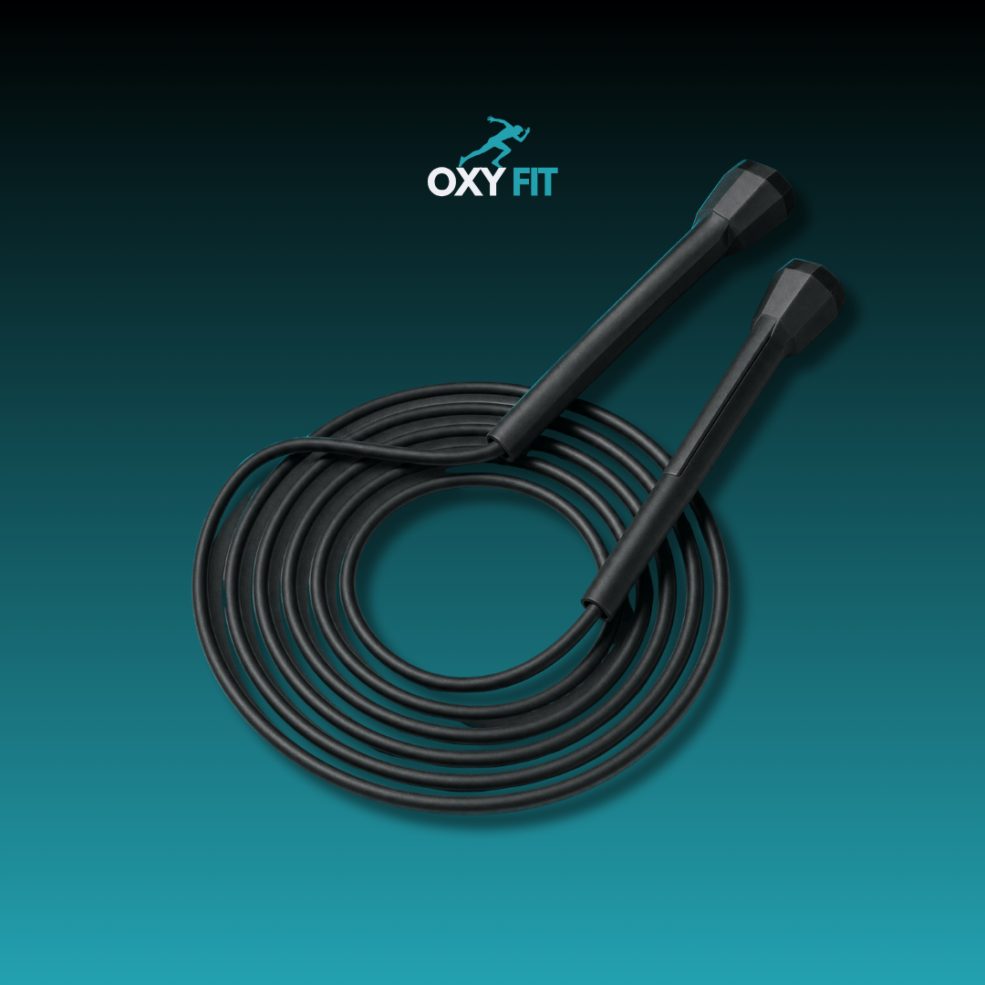 OXYFIT Jump Rope Black OXYFIT Adjustable Speed Rope Adjustable Speed Jump Rope for Boxing & CrossFit | OXYFIT