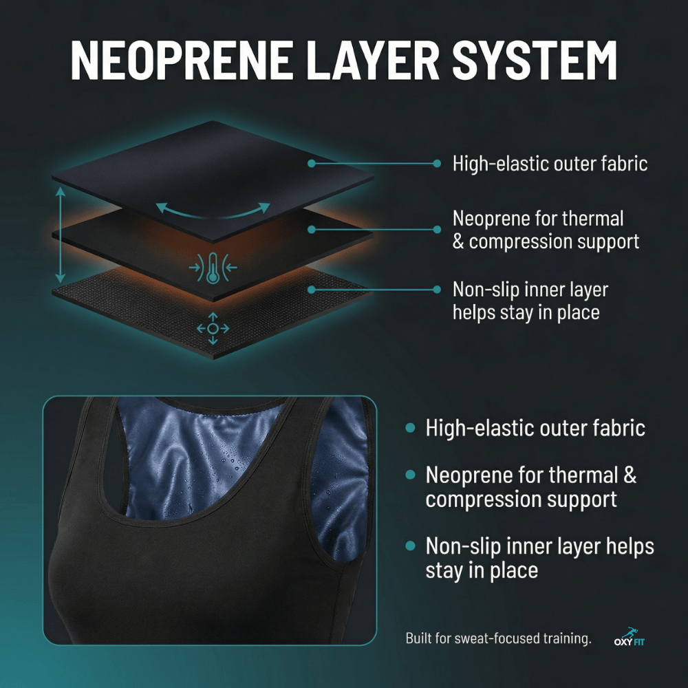 OXYFIT T-Shirt OXYFIT™ Sauna T-Shirt - Neoprene Layer System OXYFIT™ Sauna T-Shirt - Neoprene Layer System