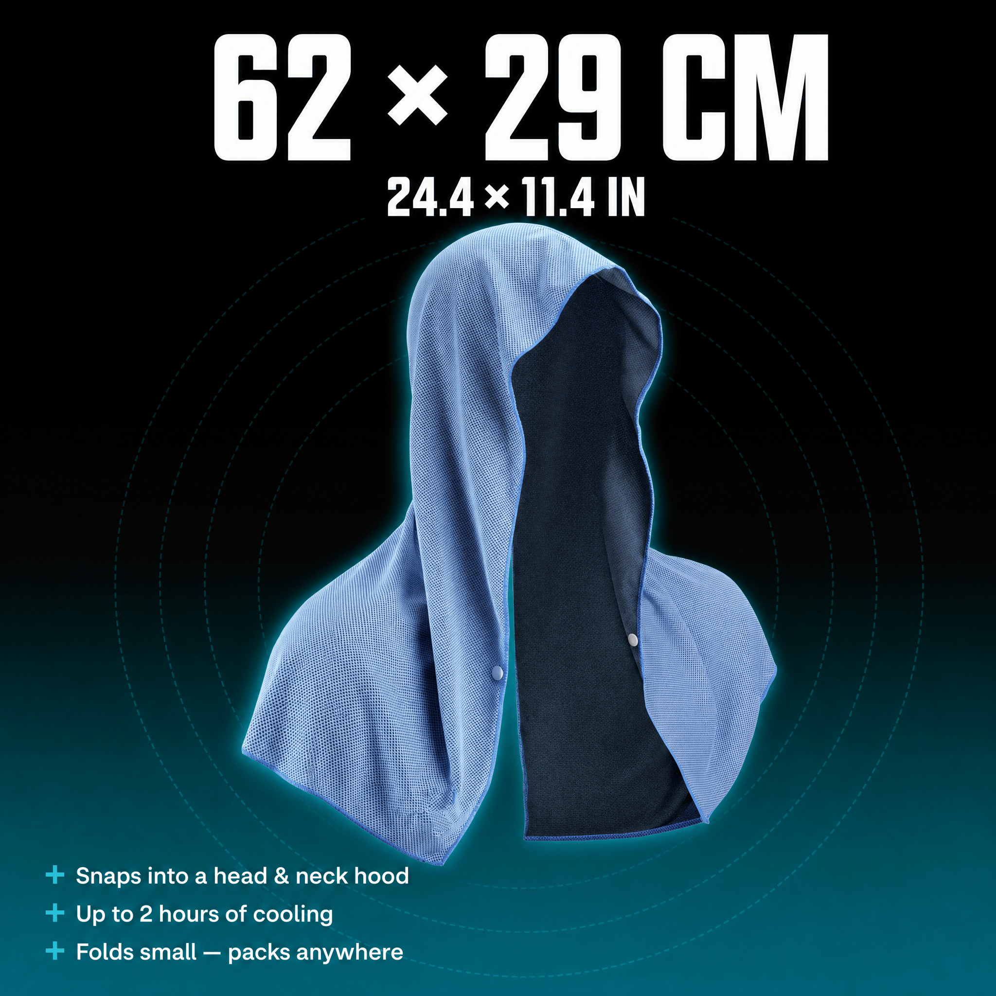 OXYFIT Towel OXYFIT Vapor Cooling Hood Towel Vapor Cooling Hood Towel — Neck & Head Cooling | OXYFIT