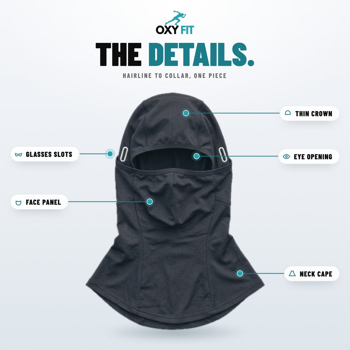 OXYFIT Balaclava OXYFIT™ Summer Sports Balaclava Summer Balaclava & Helmet Liner for Cycling | OXYFIT™
