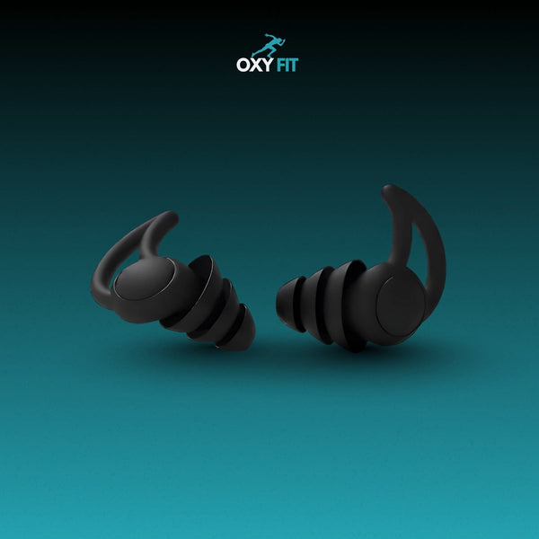 OXYFIT Black OXYFIT™ Silicone Ear Plugs – Sleep & Swim Protection OXYFIT™ Silicone Ear Plugs – Sleep & Swim Protection