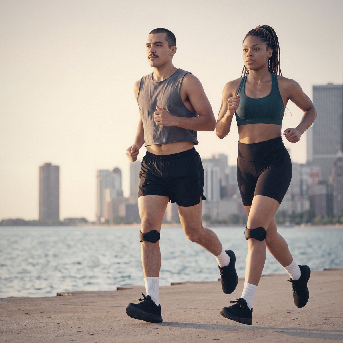 Running with the OXYFIT Patella Strap