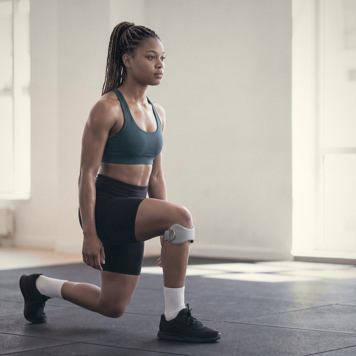 Gym days with the OXYFIT Patella Strap