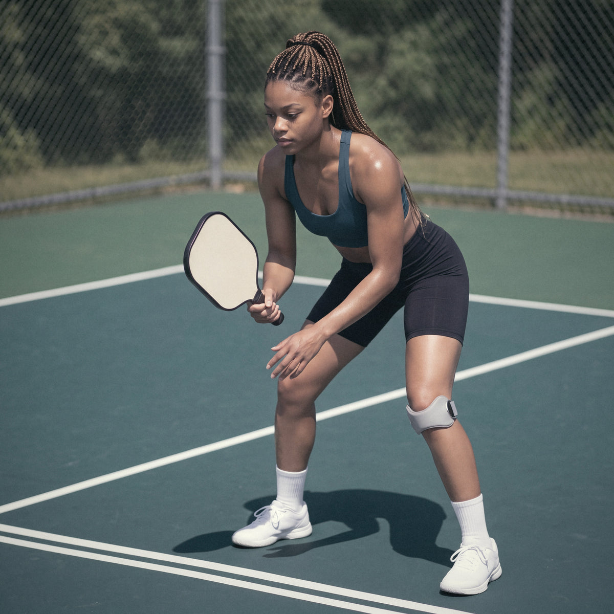 Court sports with the OXYFIT Patella Strap