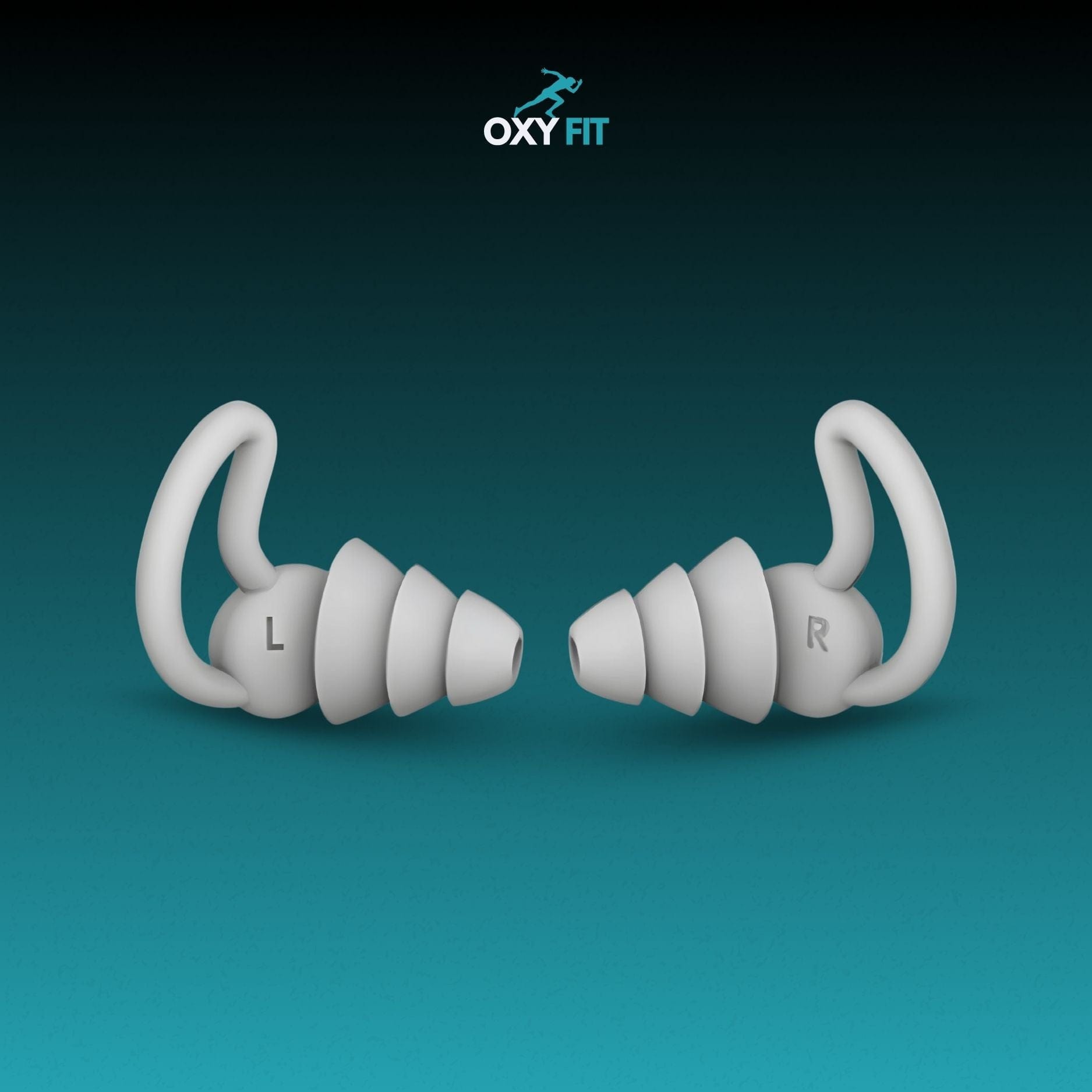 OXYFIT Gray OXYFIT™ Silicone Ear Plugs – Sleep & Swim Protection OXYFIT™ Silicone Ear Plugs – Sleep & Swim Protection