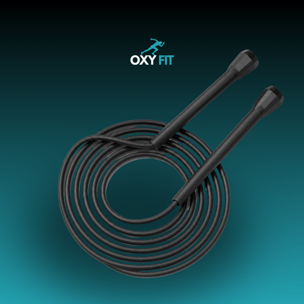 OXYFIT Jump Rope Black OXYFIT Adjustable Speed Rope Adjustable Speed Jump Rope for Boxing & CrossFit | OXYFIT