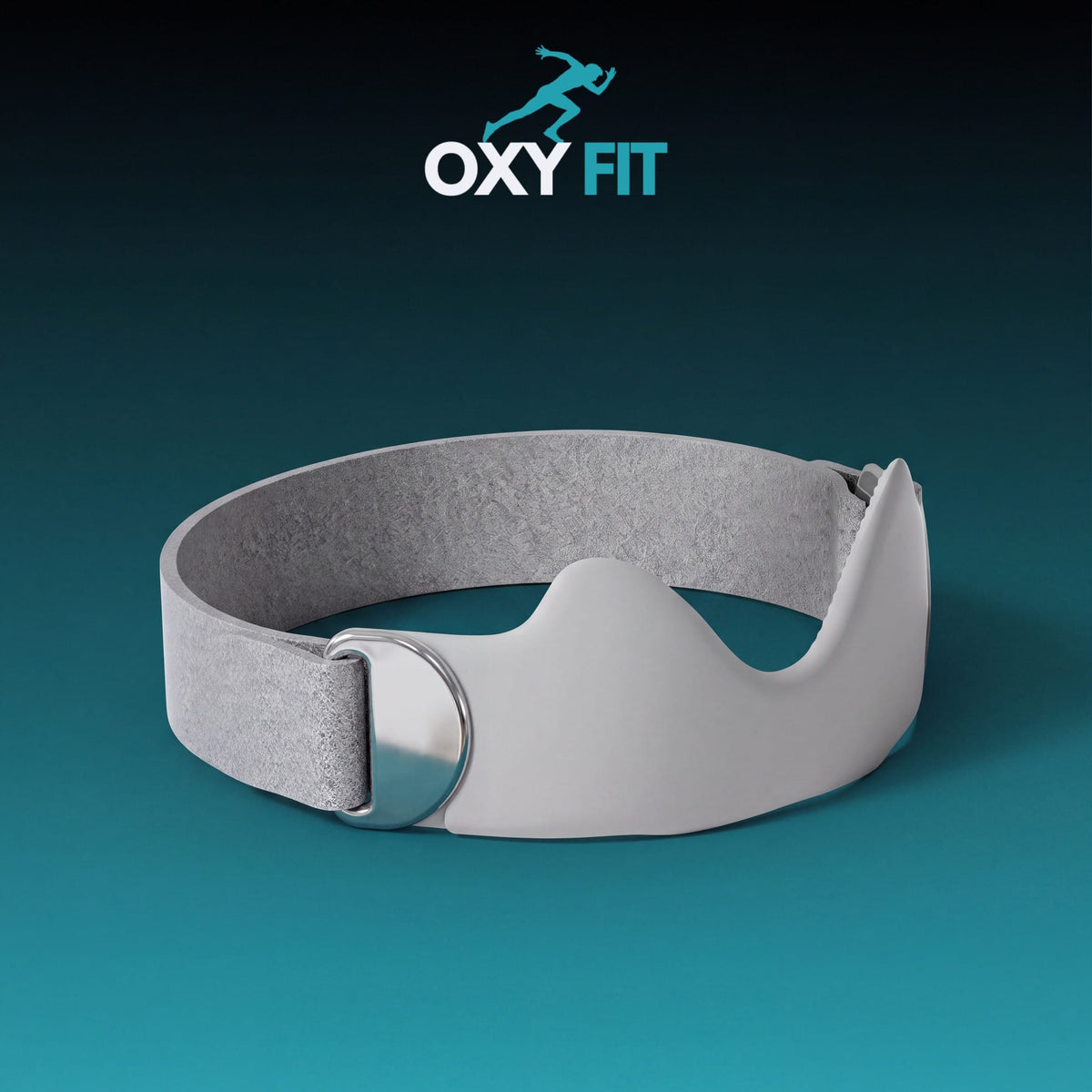 OXYFIT Knee Strap Gray OXYFIT™ Patella Strap – Silicone Tendon Pad, Adjustable Knee Strap Patella Strap, Silicone Knee Strap for Running | OXYFIT