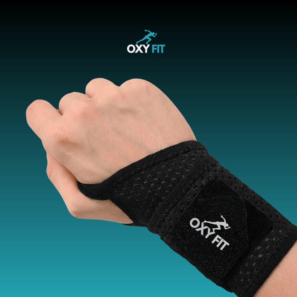 OXYFIT OXYFIT™ Wrist Support Brace – Breathable Compression, Thumb Loop OXYFIT™ Wrist Support Brace – Breathable Compression, Thumb Loop