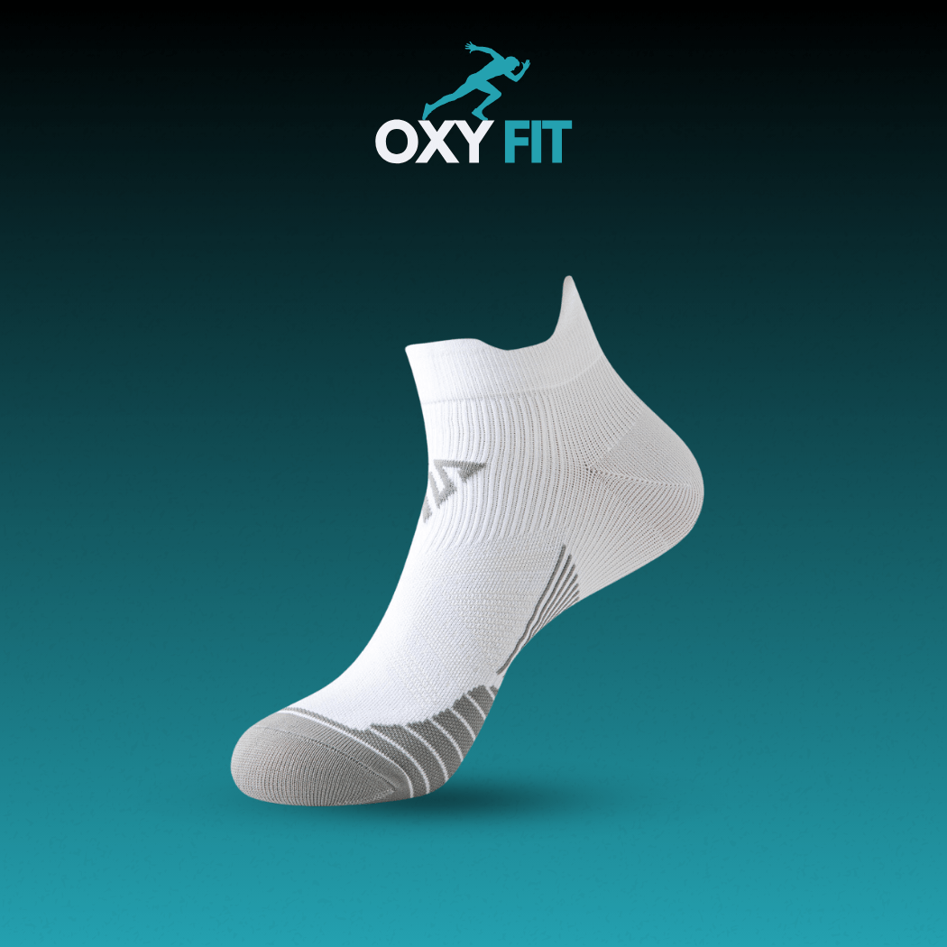 OXYFIT Sporting Goods White / Men's L (39-44) OXYFIT™ Compression Running Socks