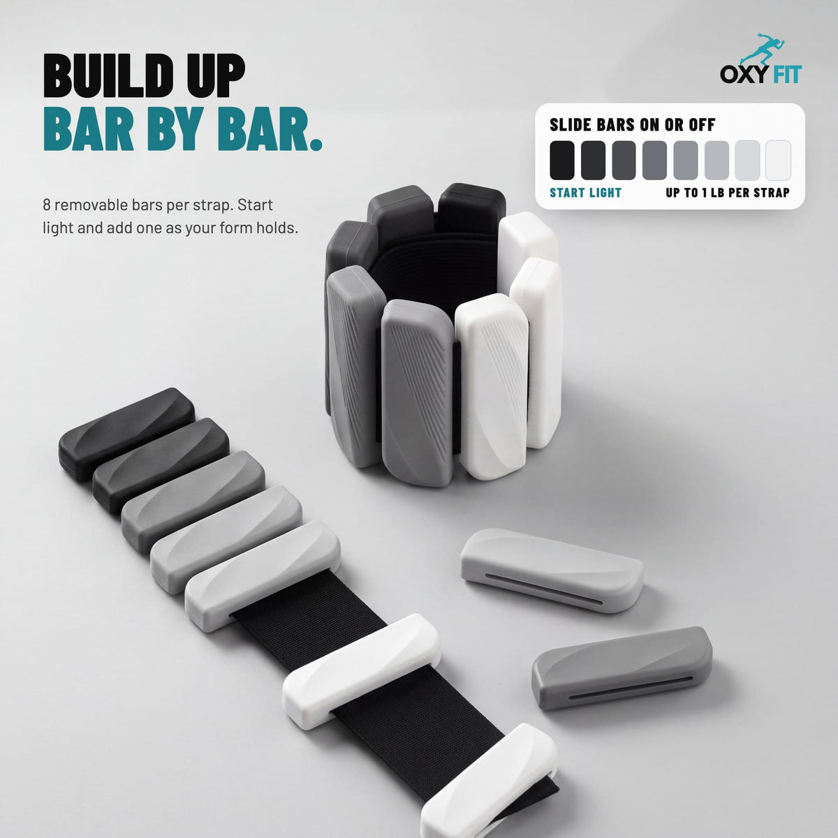 OXYFIT Wearable Weights OXYFIT™ Wearable Weights Wearable Wrist & Ankle Weights, 1 lb Each | OXYFIT